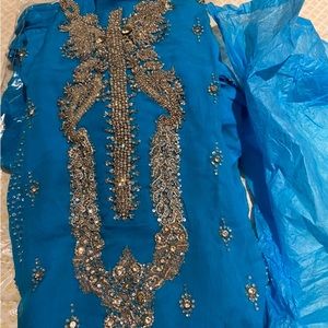 Party suit crinkle three piece